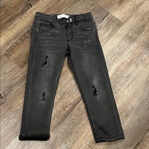 ZARA NWOT black ripped jeans